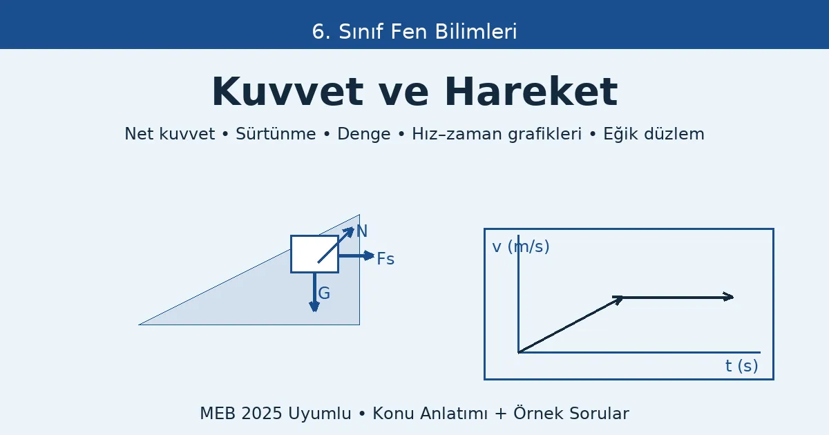 Kuvvet ve Hareket Konu Anlatımı