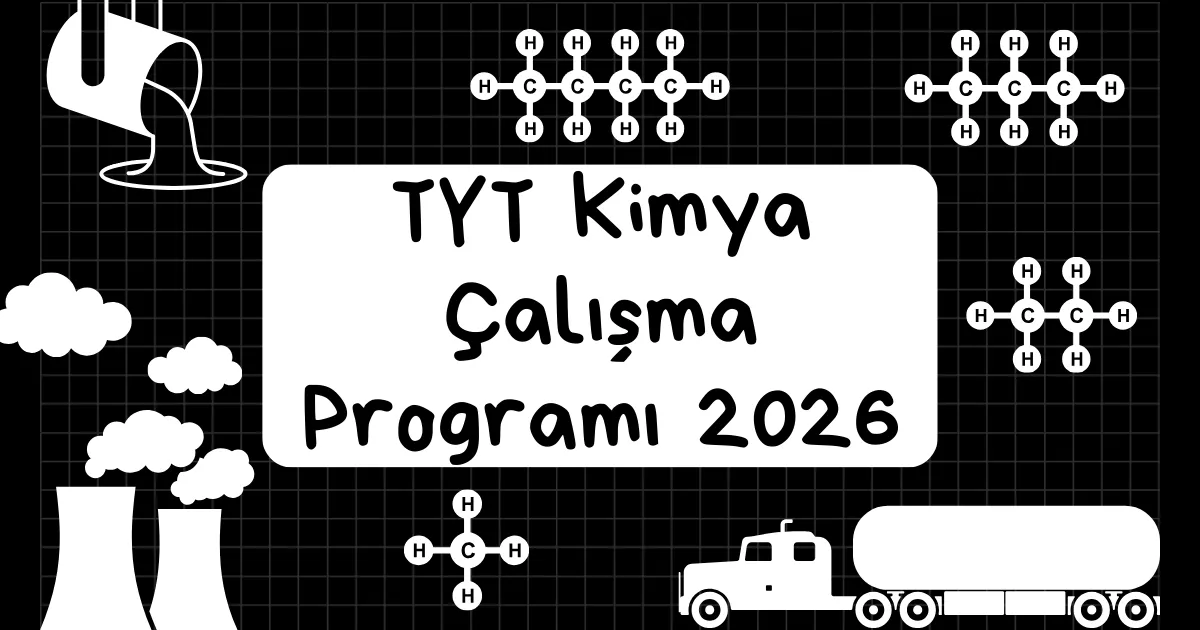 TYT Kimya Çalışma Programı 2026