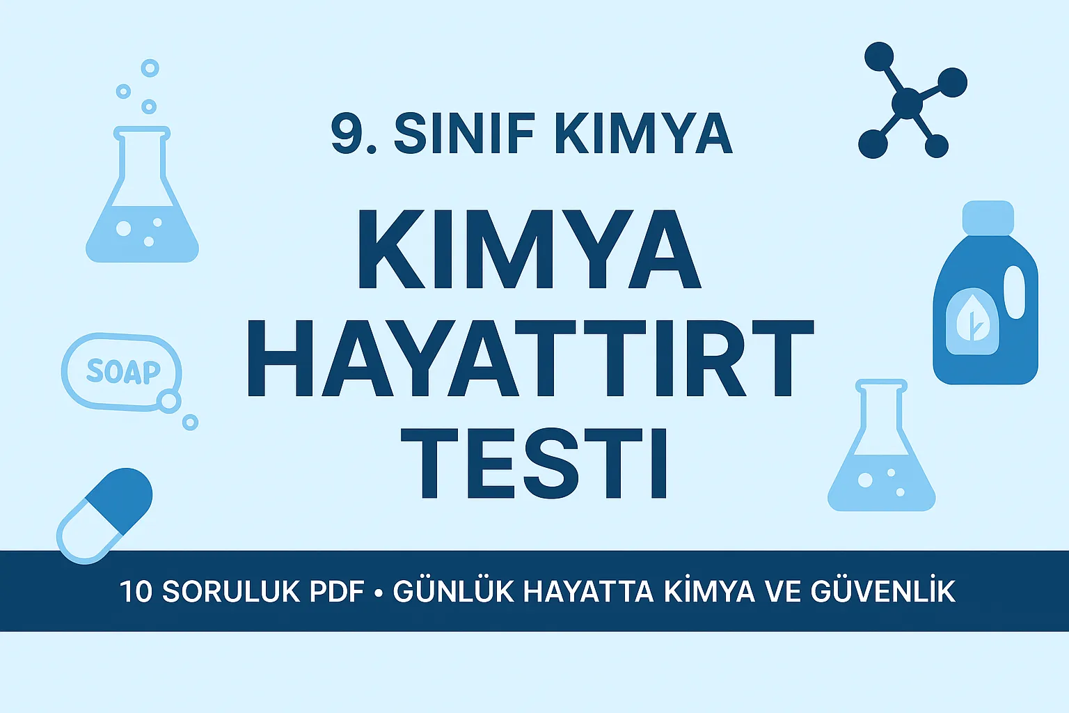 9. sınıf kimya hayattır testi
