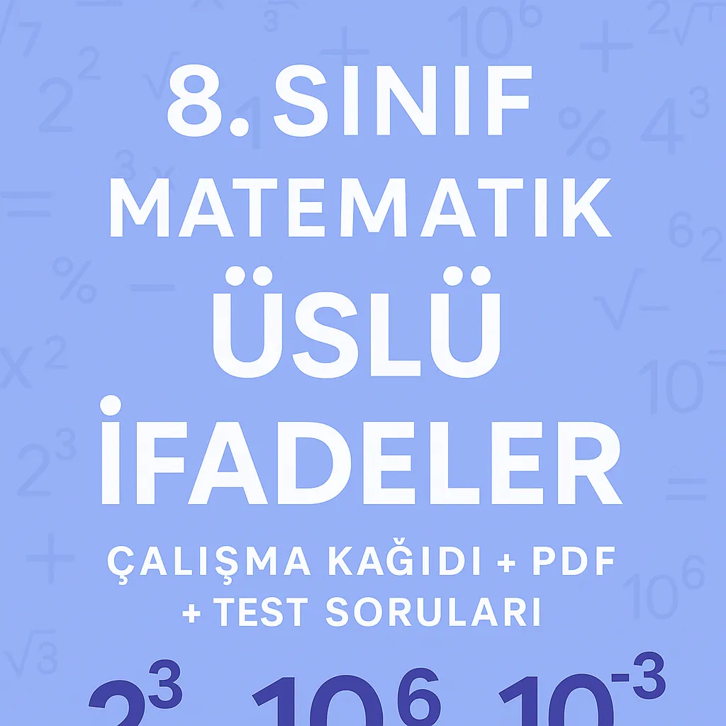 Üslü İfadeler Çalışma Kağıdı