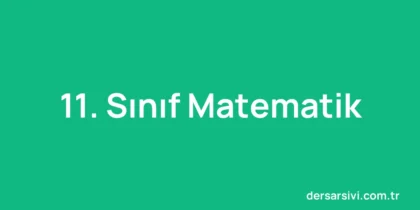11. Sınıf Matematik