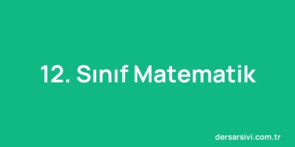 12. Sınıf Matematik