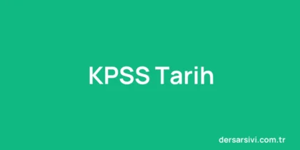 KPSS Tarih